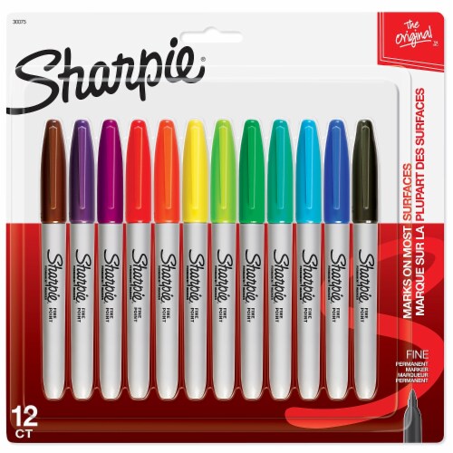 Sharpie Permanent Markers Assorted Colors 12ct