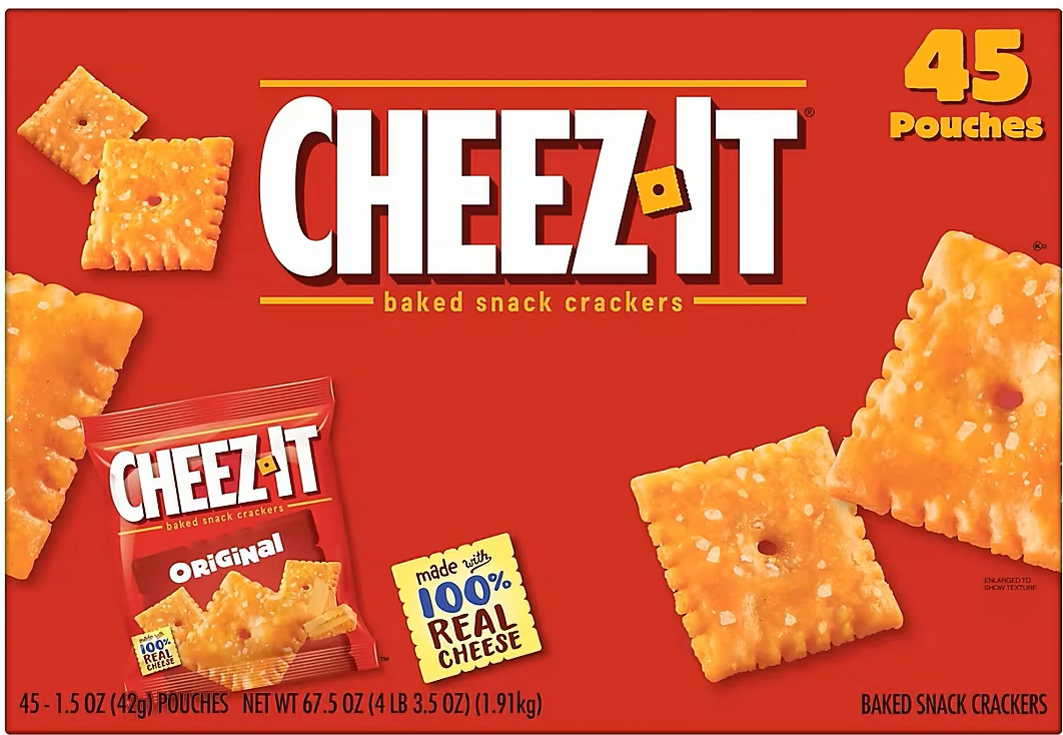 Cheez It Original Snack Crackers 45pk