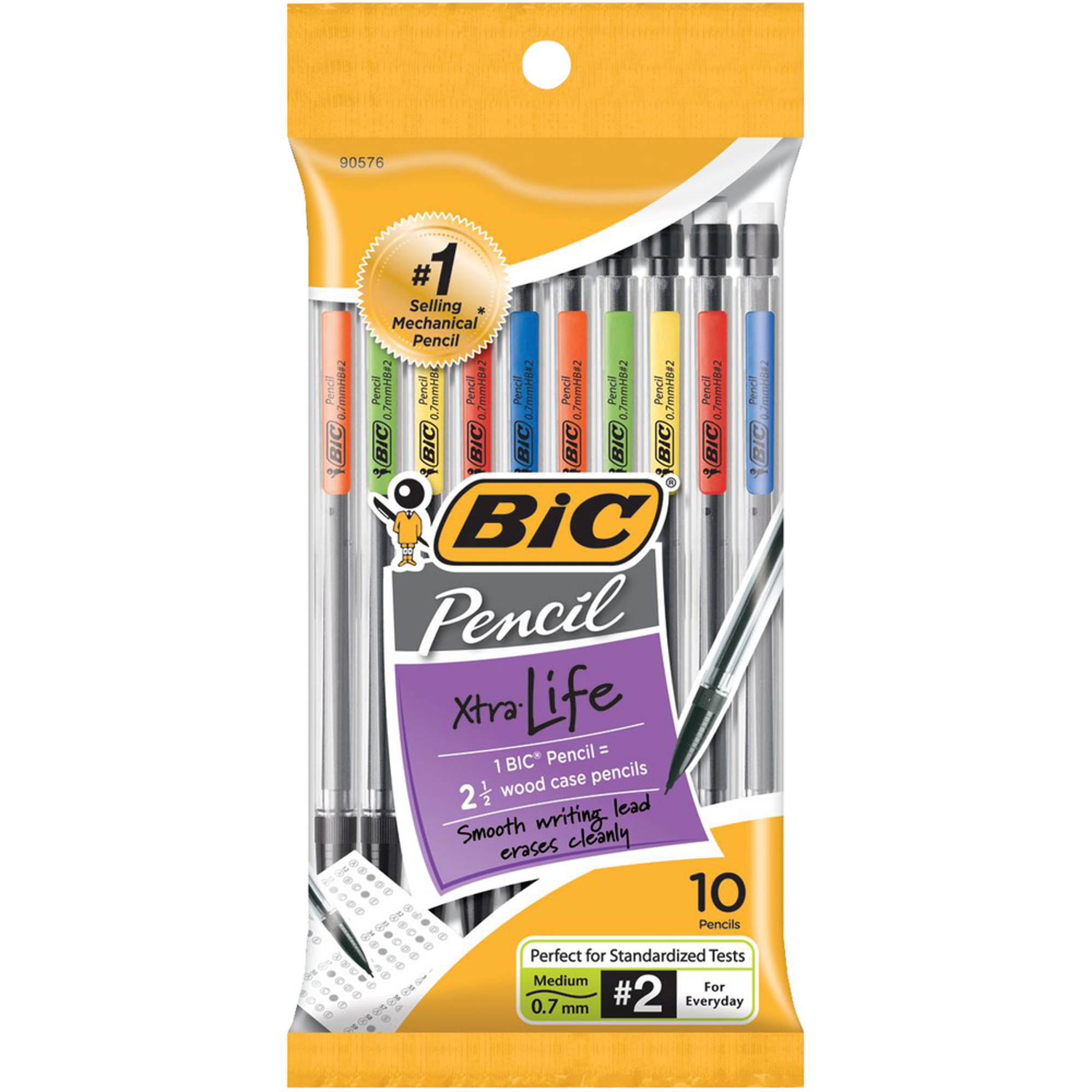 Bic Xtra Life Mechanical Pencils Smooth 0.7mm 10ct