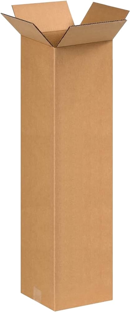 Cardboard Stock Box Corrugated 8"x8"x30"