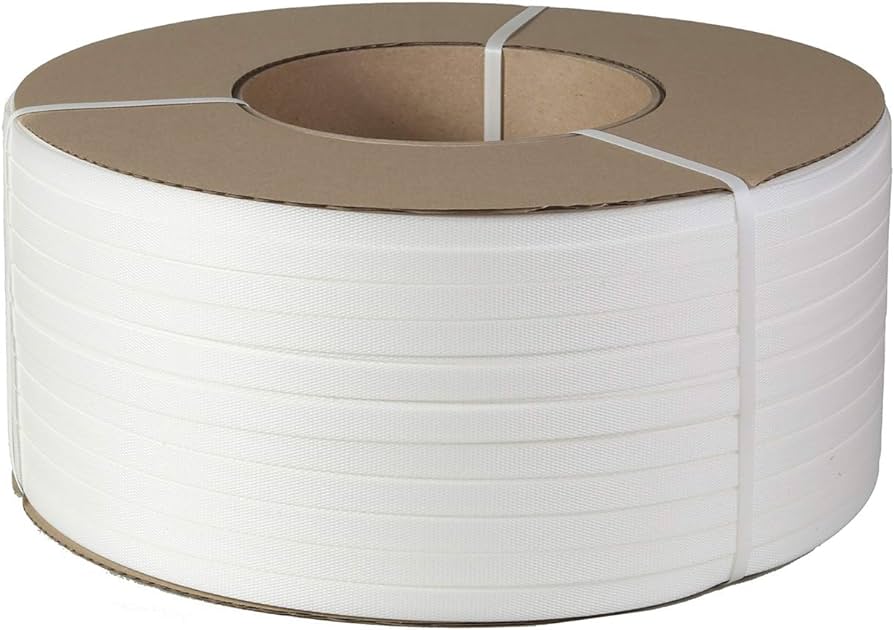 Poly Strapping White Machine Grade 8"x8"