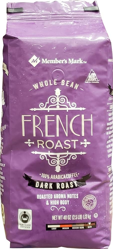 Members Mark Coffee French Roast Whole Bean 2.5lb