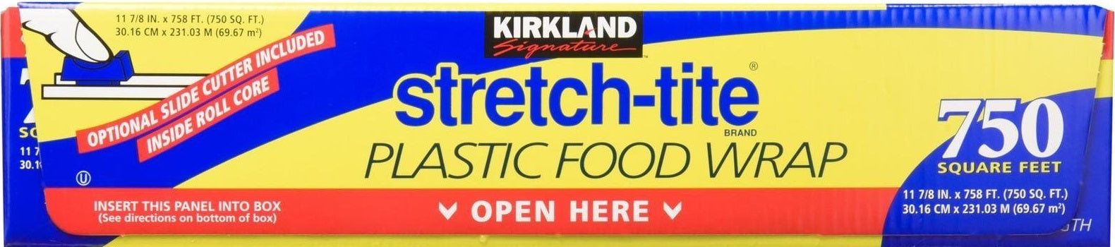Kirkland Stretch Tite Plastic Food Wrap 750sqft
