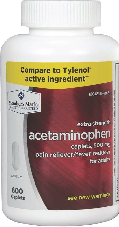 Members Mark Acetaminophen 500mg 600ct