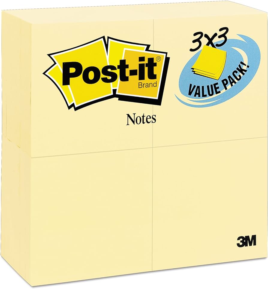 Post It Notes 3"x3" 24pk