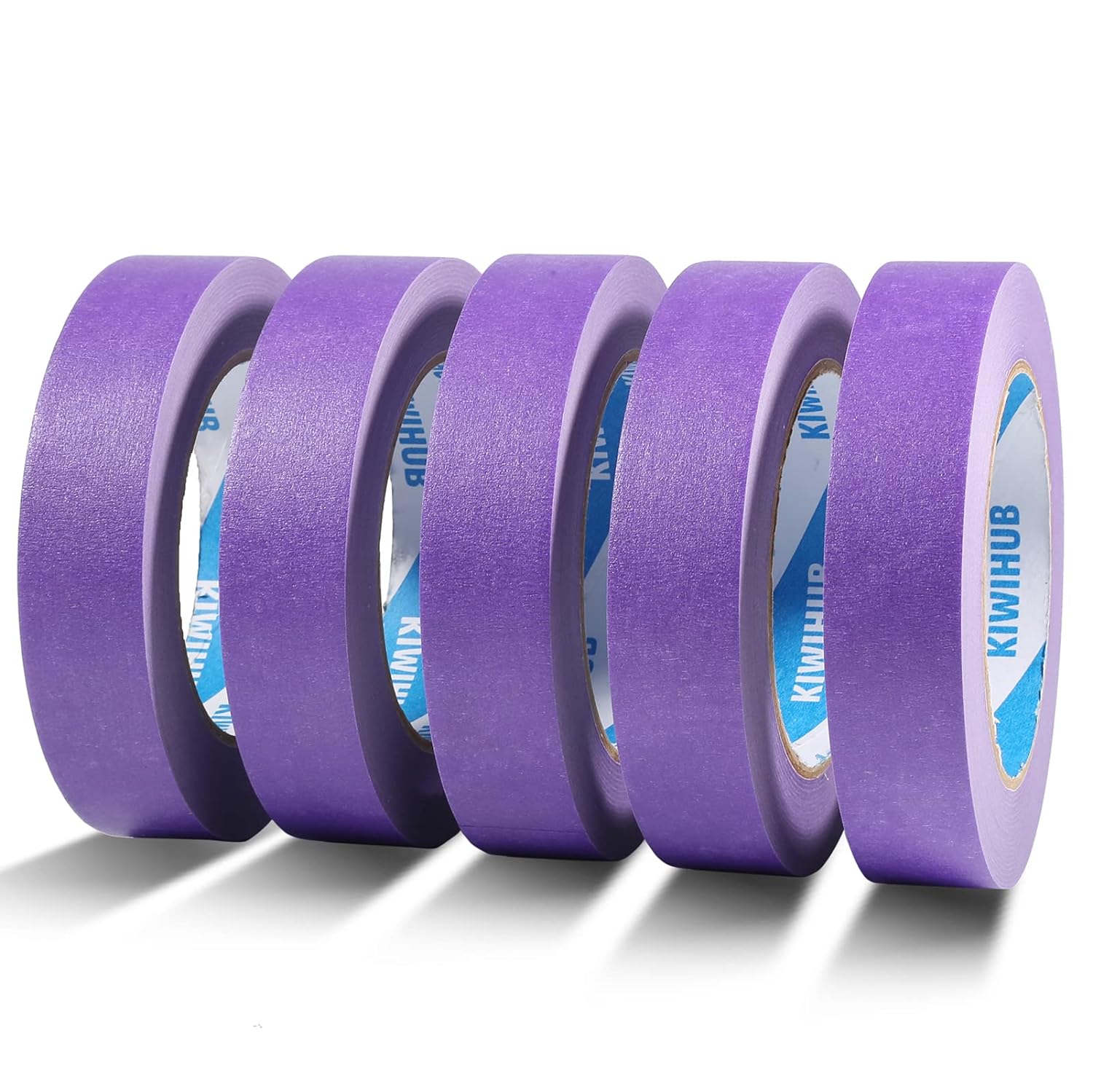 KIWIHUB Painters Tape Purple 1" 60yds 5pk