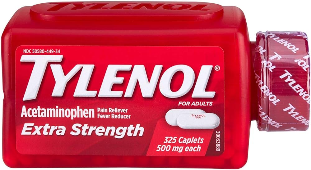 Tylenol Acetaminophen Extra Strength Pain Reliever 500mg 325ct