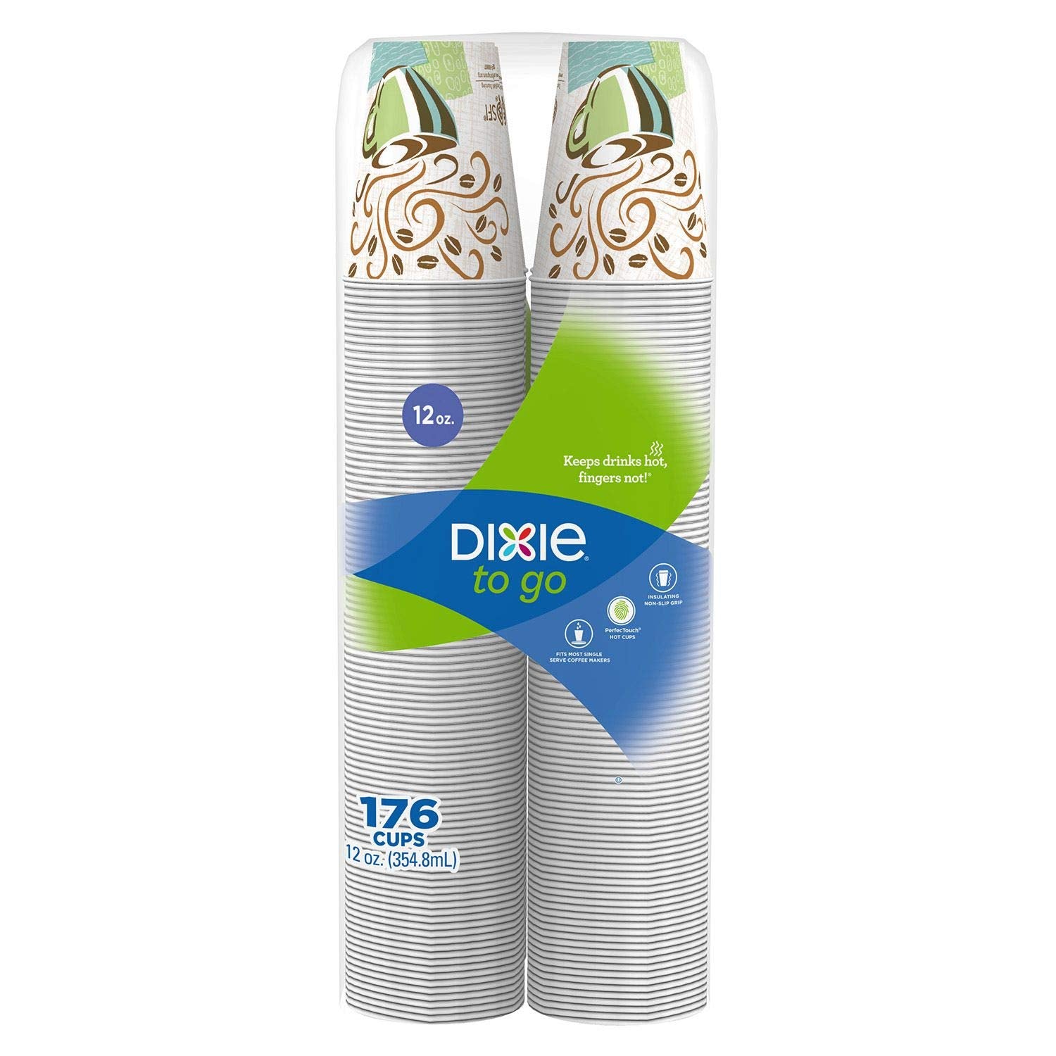 Dixie PerfecTouch Insulated Paper Cups 12oz 176ct