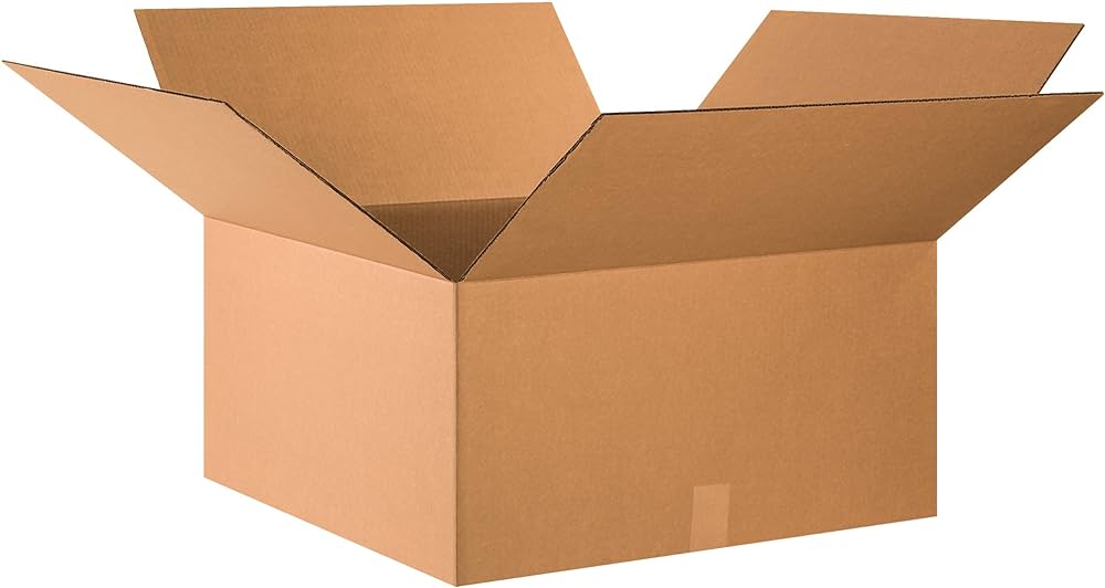 Cardboard Stock Box Corrugated 24"x24"x12"