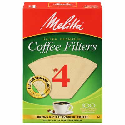 Melitta Coffee Filters Natural #4 100pk