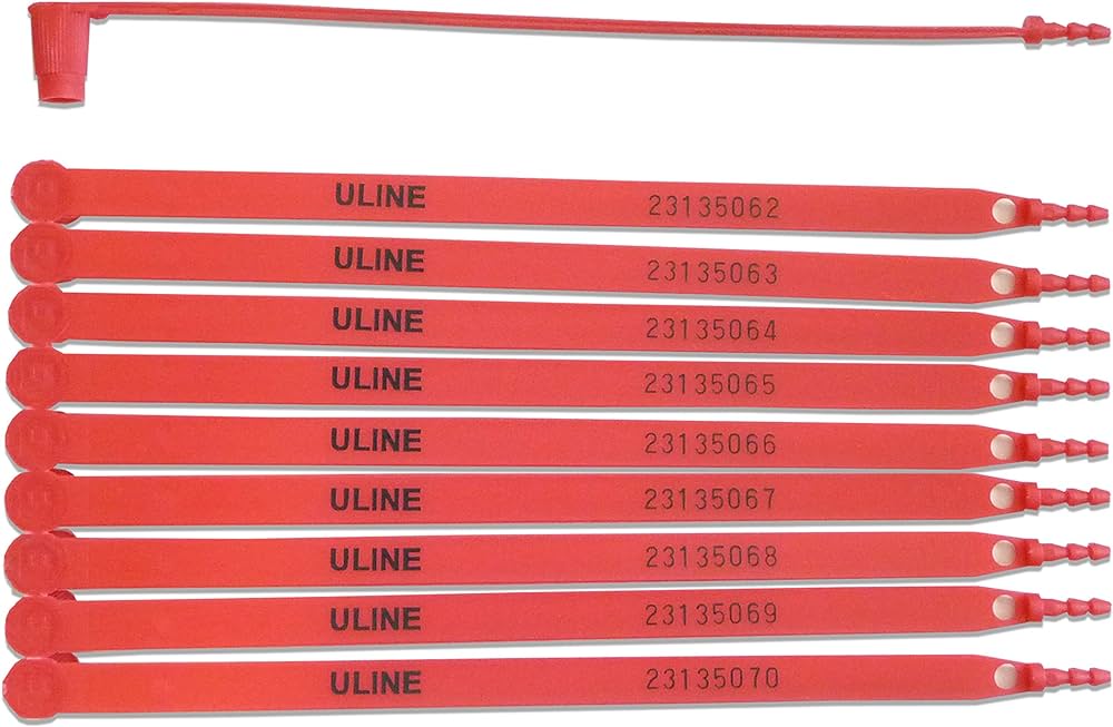 Truck Seals Plastic Red 200ct
