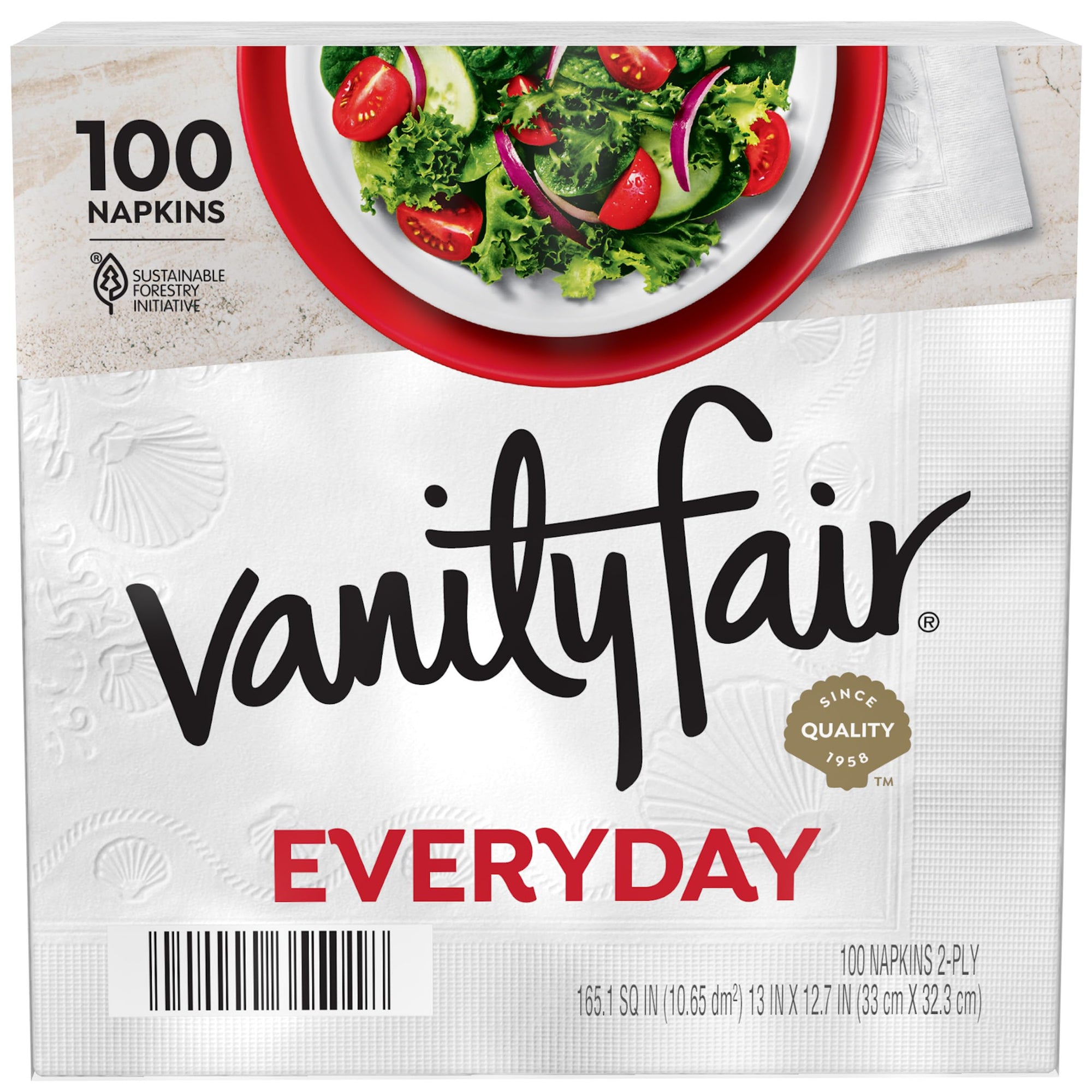 Vanity Fair Everyday Napkins 100pk