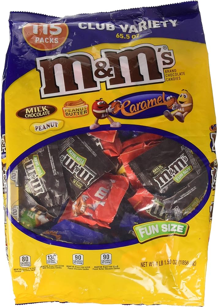 M&MS Fun Size Chocolate Candy Variety 115pk