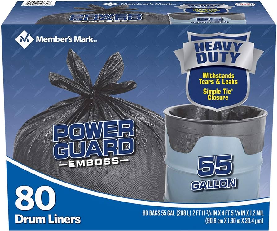 Members Mark Trash Bags 55gal 80pk