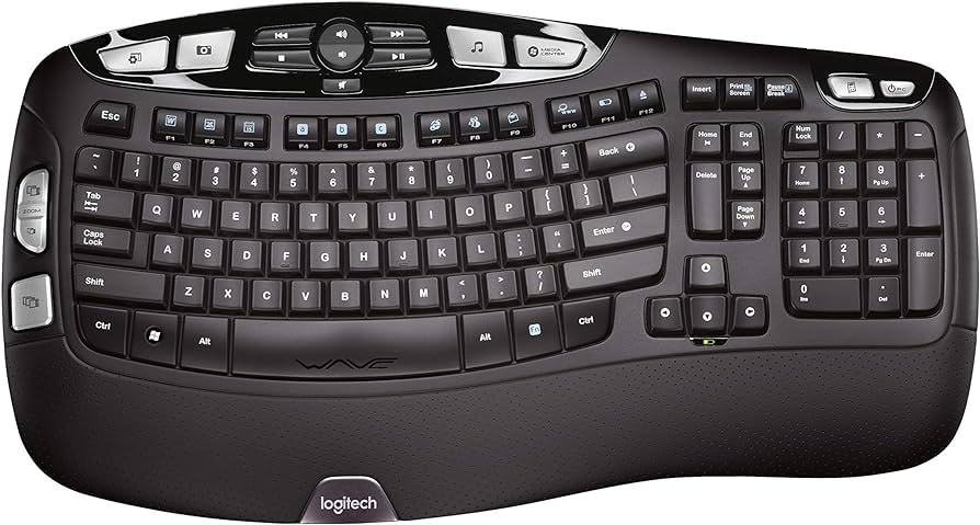 Logitech K350 Wireless Wave Ergonomic Keyboard
