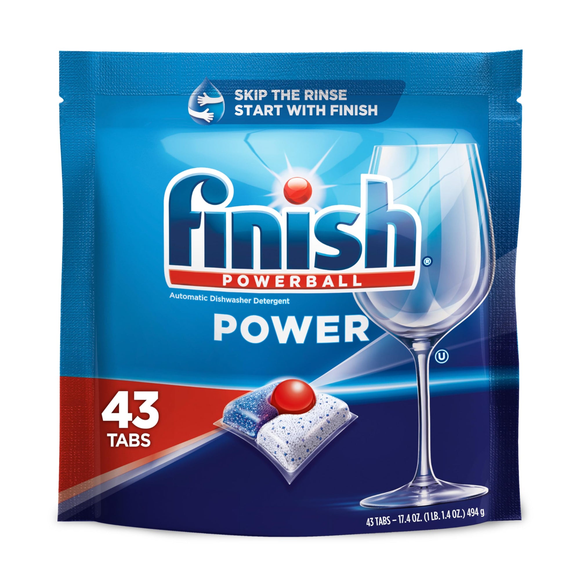 Finish Powerball Dishwasher Detergent Power 43pk