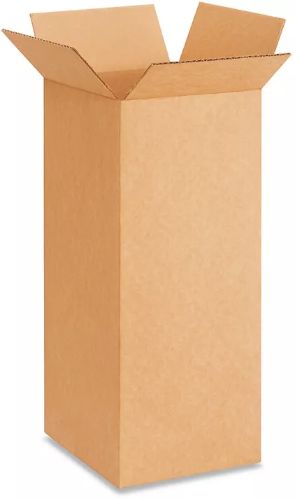 Cardboard Stock Box Corrugated 8"x8"x20"