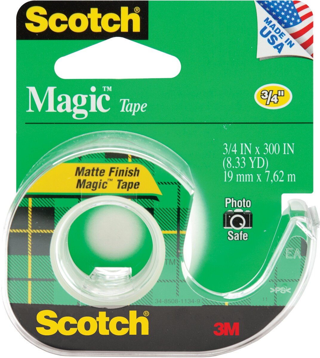Scotch Magic Tape .75in x 300in 1pk