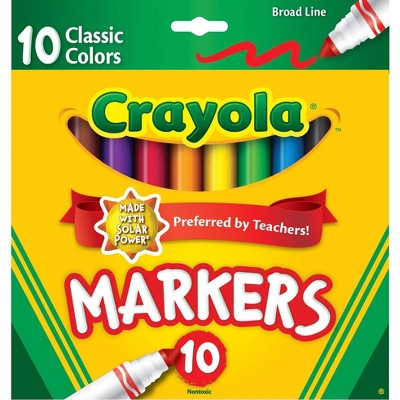 Crayola Markers Broad Line 10pk