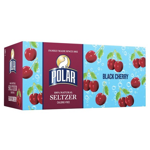 Polar Seltzer Water Black Cherry 8pk