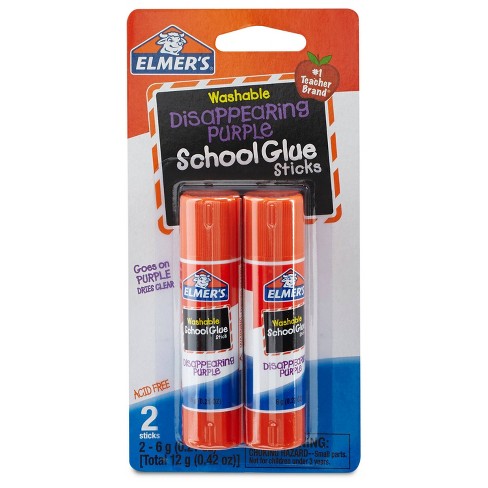 Elmers Disappearing Purple School Glue Stick 2ct