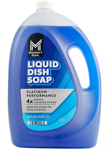 Members Mark Dish Soap Platinum Performance Liquid Fresh Clean100floz
