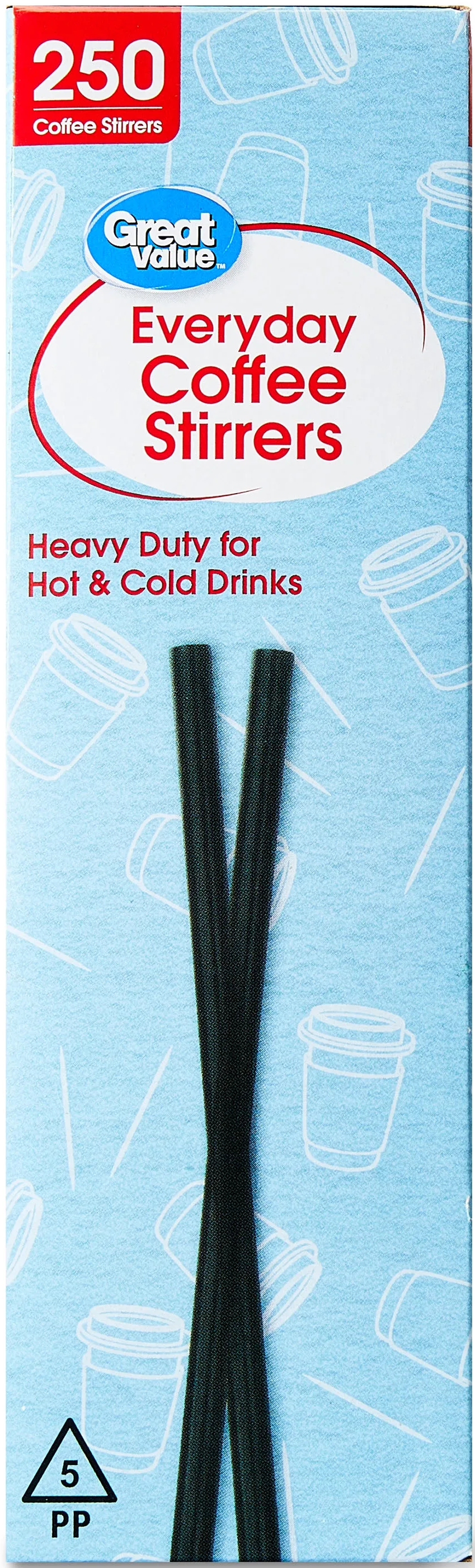 Great Value Everyday Coffee Stirrers 250ct