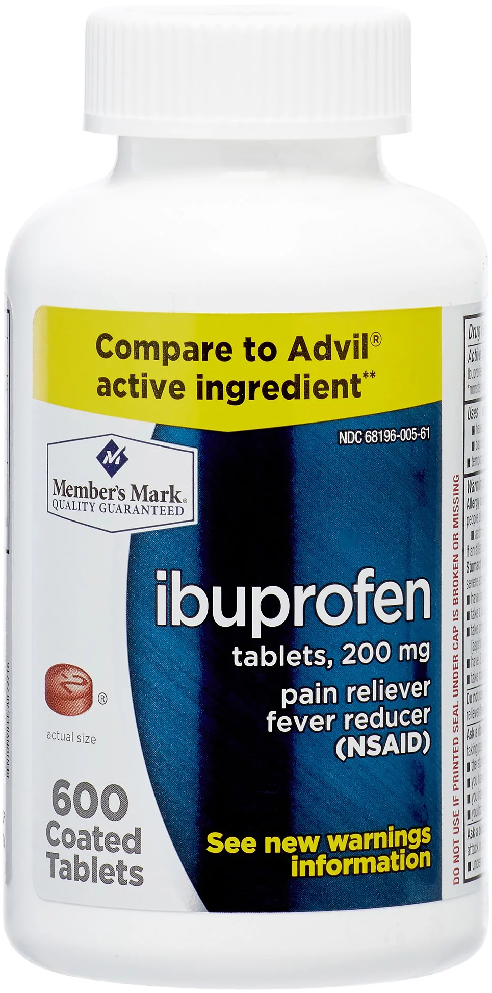 Members Mark Ibuprofen 200mg 600ct