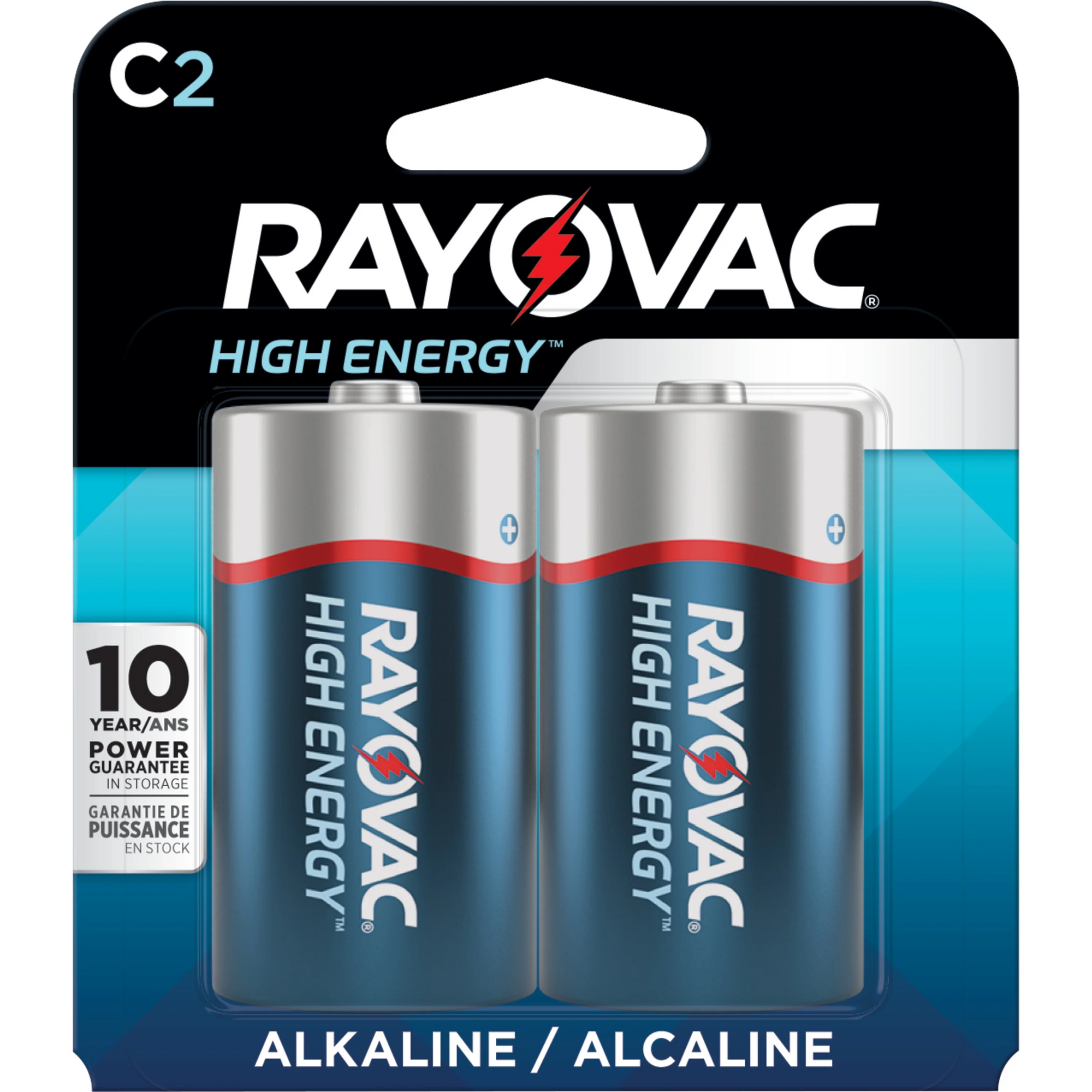 Rayovac Battery High Energy Alkaline C 2pk