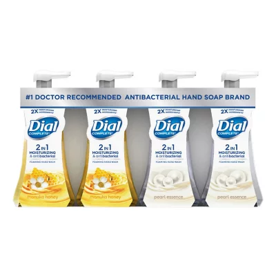 Dial Hand Wash Complete 2in1 Moisturizing Antibacterial Foaming 7.5oz 4pk