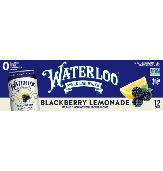 Waterloo Sparkling Water Blackberry Lemonade 12pk