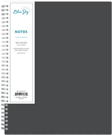Blue Sky Notes Professional Notebook 8.5"x11" Gray 1ea
