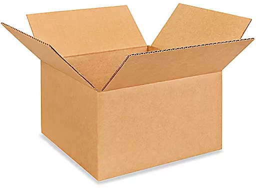 Cardboard Stock Box Corrugated 10"x10"x6"