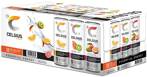 Celsius Sparkling Water Variety 12oz 18pk