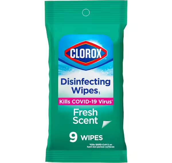 Clorox Disinfecting Wipes To Go Pack Fresh Scent 9pk