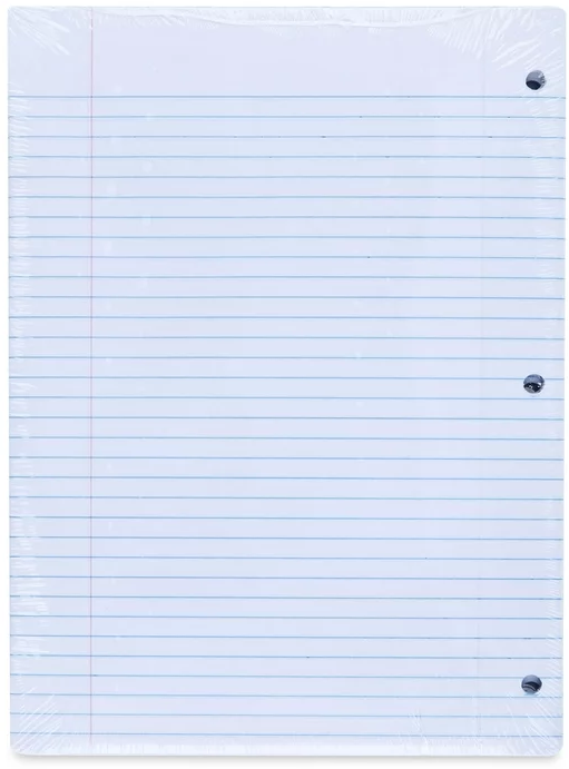 Pen and Gear Filler Paper College Ruled 8"x10.5" 150sheets