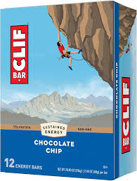 Clif Energy Bars Chocolate Chip 2.40oz 12pk