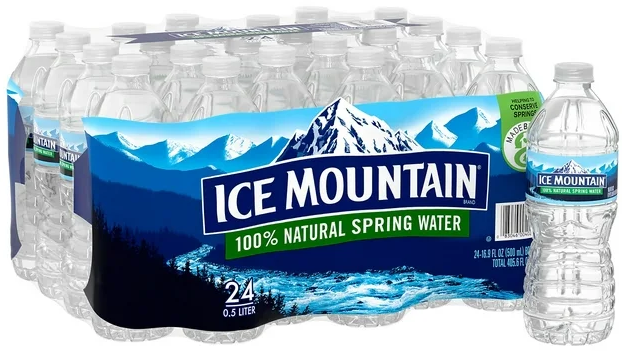 Ice Mountain Spring Water 16.9oz 24pk