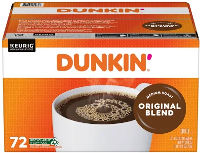 Dunkin Donuts Coffee K-Cups Medium Roast Original 72pk