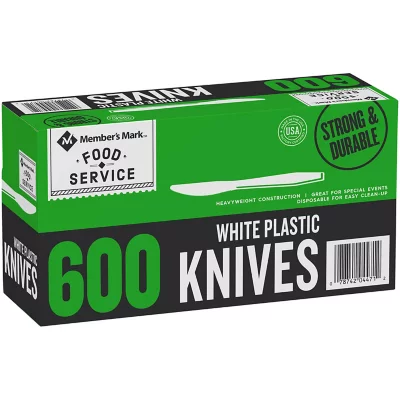 Members Mark Plastic Knives Heavy Duty 600pk