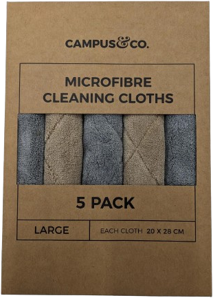 Campus and Co Microfiber Dish Cloth 5pk