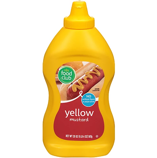 Food Club Yellow Mustard 20oz