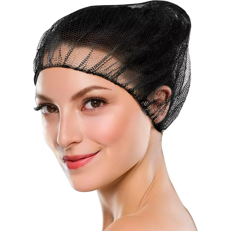 Honeycomb Hair Nets Cap 24" Black 1000pc