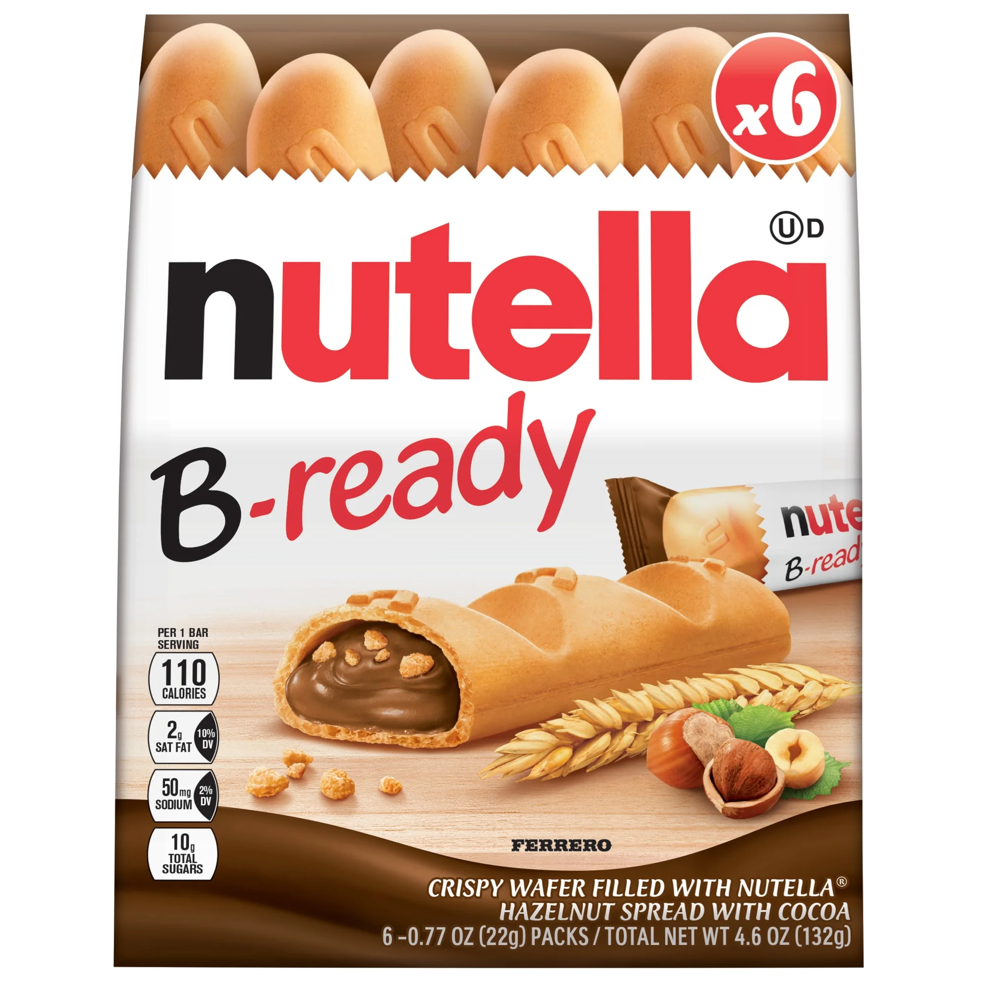 Nutella B Ready Wafers 6pk