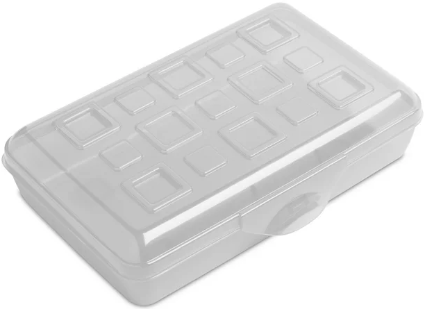 Sterilite Pencil Box Clear Plastic Small 1ea