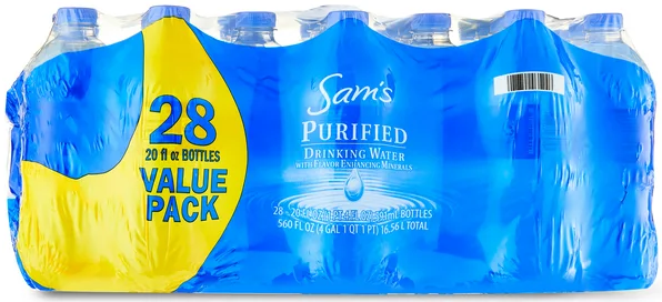 Sams Choice Purified Water 20oz 28pk
