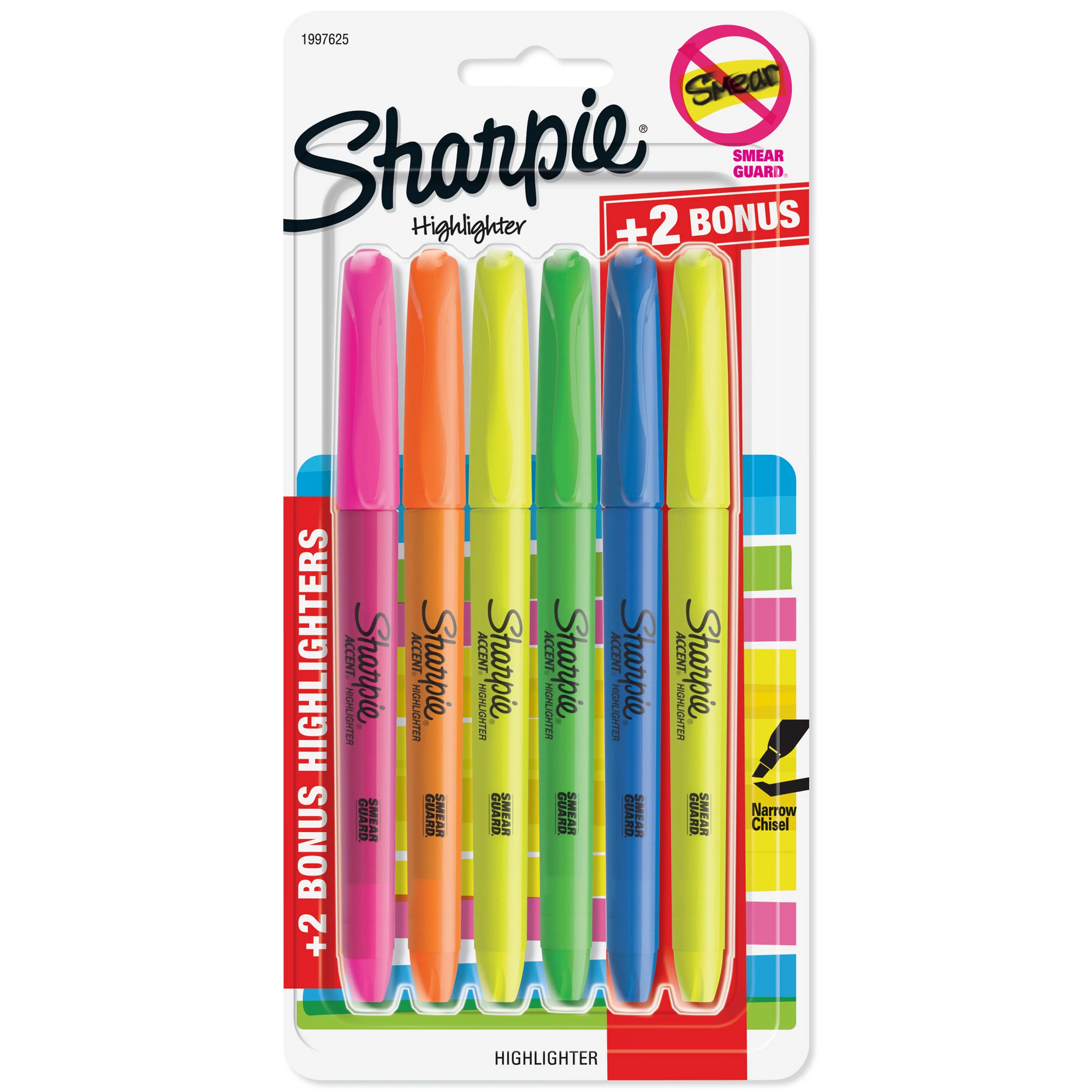 Sharpie Highlighters Assorted Colors 6ct