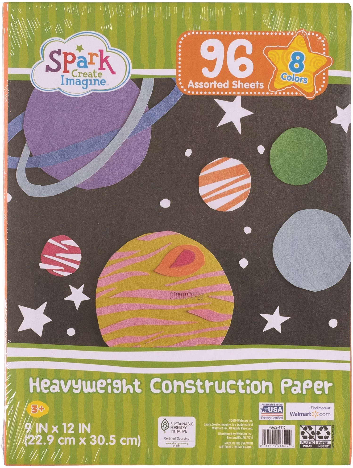 Spark Create Imagine Heavyweight Construction Paper Multi 9"x12" 96sheets