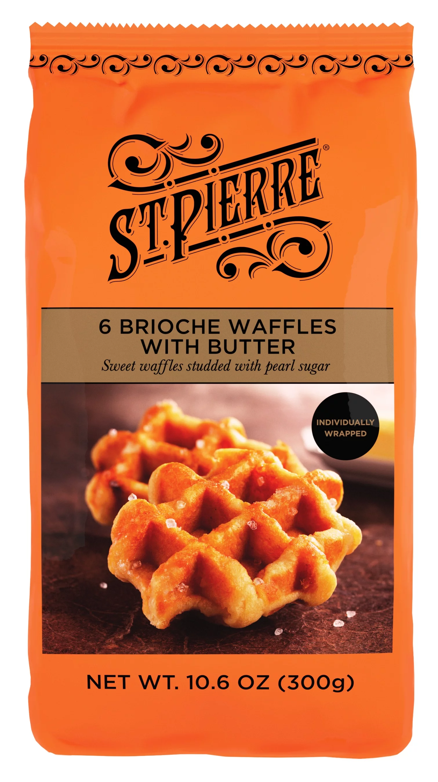 St Pierre Brioche Waffles 10.6oz 6pk