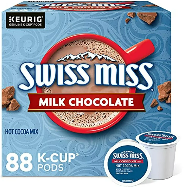 Swiss Miss Hot Cocoa Mix K-Cup Milk Chocolate 88pk